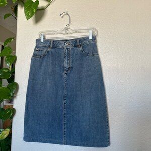 Ann Taylor Special Edition Blue Denim Skirt